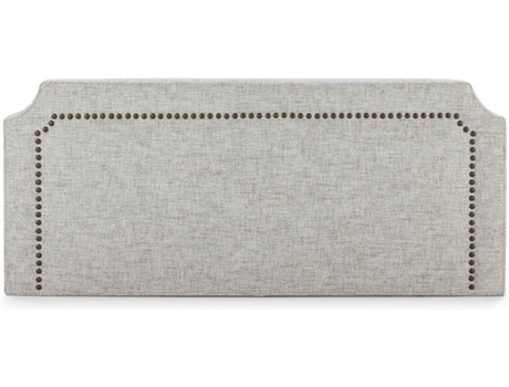 Cabeceira de Cama  Leonor (Cinzento - 140 x 60 x 8 cm - Tecido, Contraplacado)