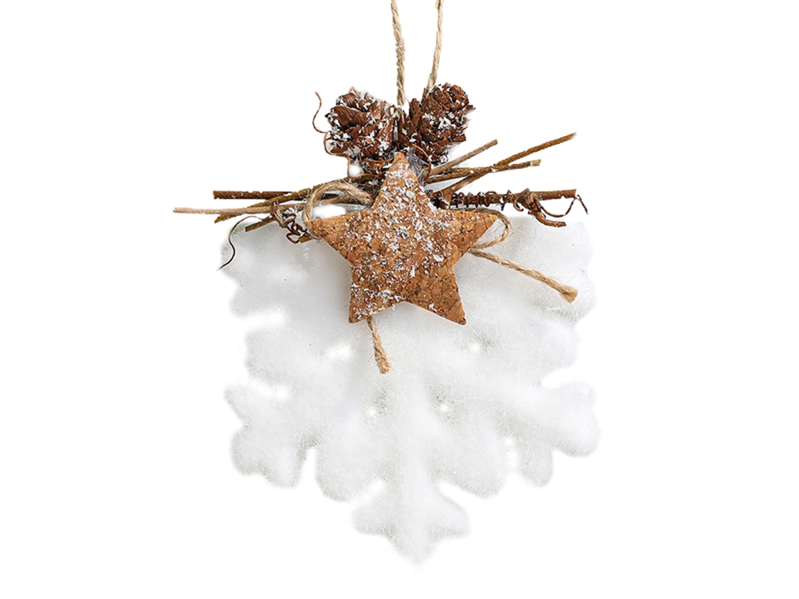 Laxiscreed Bola De Natal Branca Com Floco De Neve E Pingente De Água Para Decoração Festiva