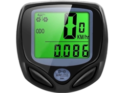 Velocímetro E Odômetro Sem Fio À Prova D'água Para Bicicleta, Computador De Ciclismo Com Visor Lcd (preto)