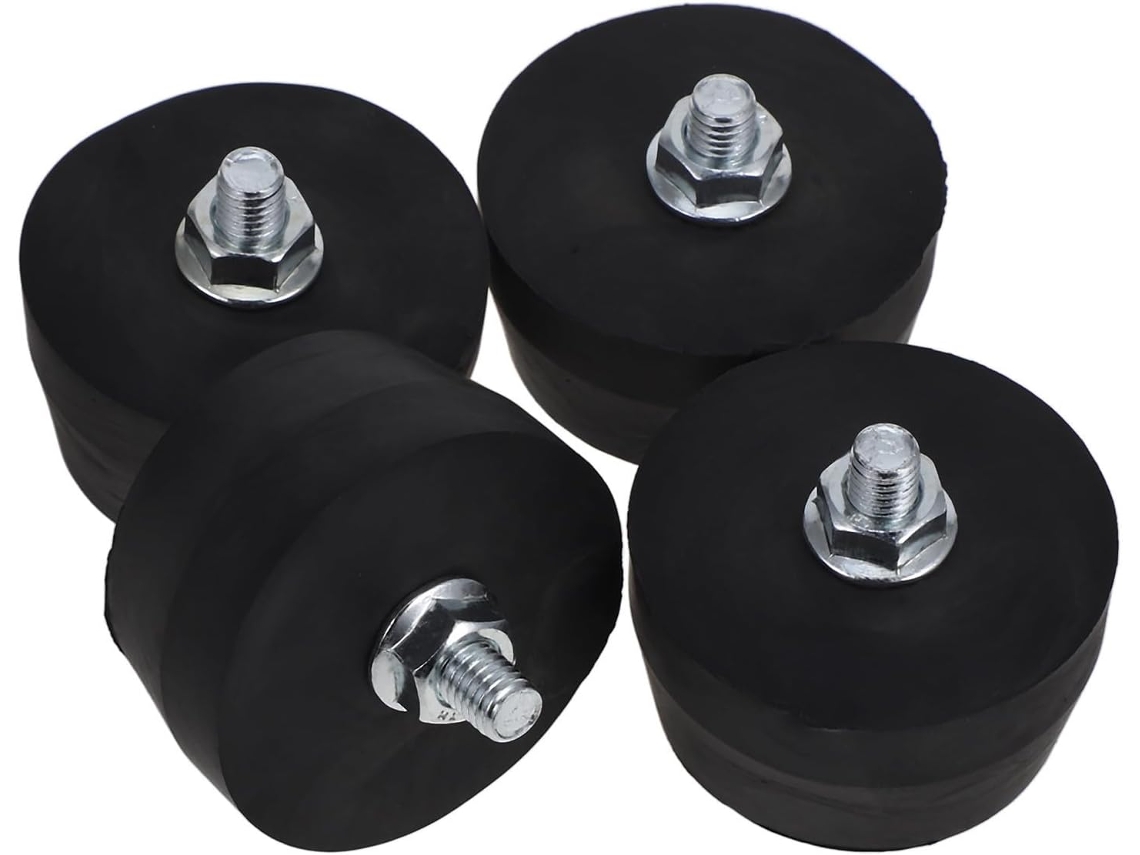 Conjunto De 4 Almofadas De Borracha Para Compressor De Ar, Pés Com Absorção De Impacto.