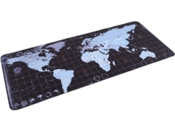 Mousepad Grande Com Estampa De Mapa, Superfície Antiderrapante E Bordas Elevadas Para Computador E Teclado. Mousepad Grande Com Estampa Gokoco
