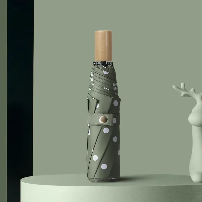 Guarda sol Feminino Retrô Preto com Proteção UV MDUG