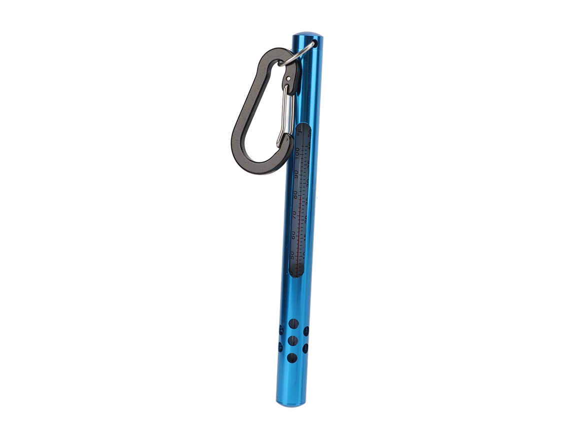 Termômetro de Água para Pesca com Carabiner Azul