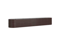 Vaso de jardim VIDAXL Marrom Aço (440x80x68cm)