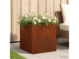 Vidaxl Vaso De Jardim Ferro Enferrujado 45 X 45 X 45 Cm Aço Corten