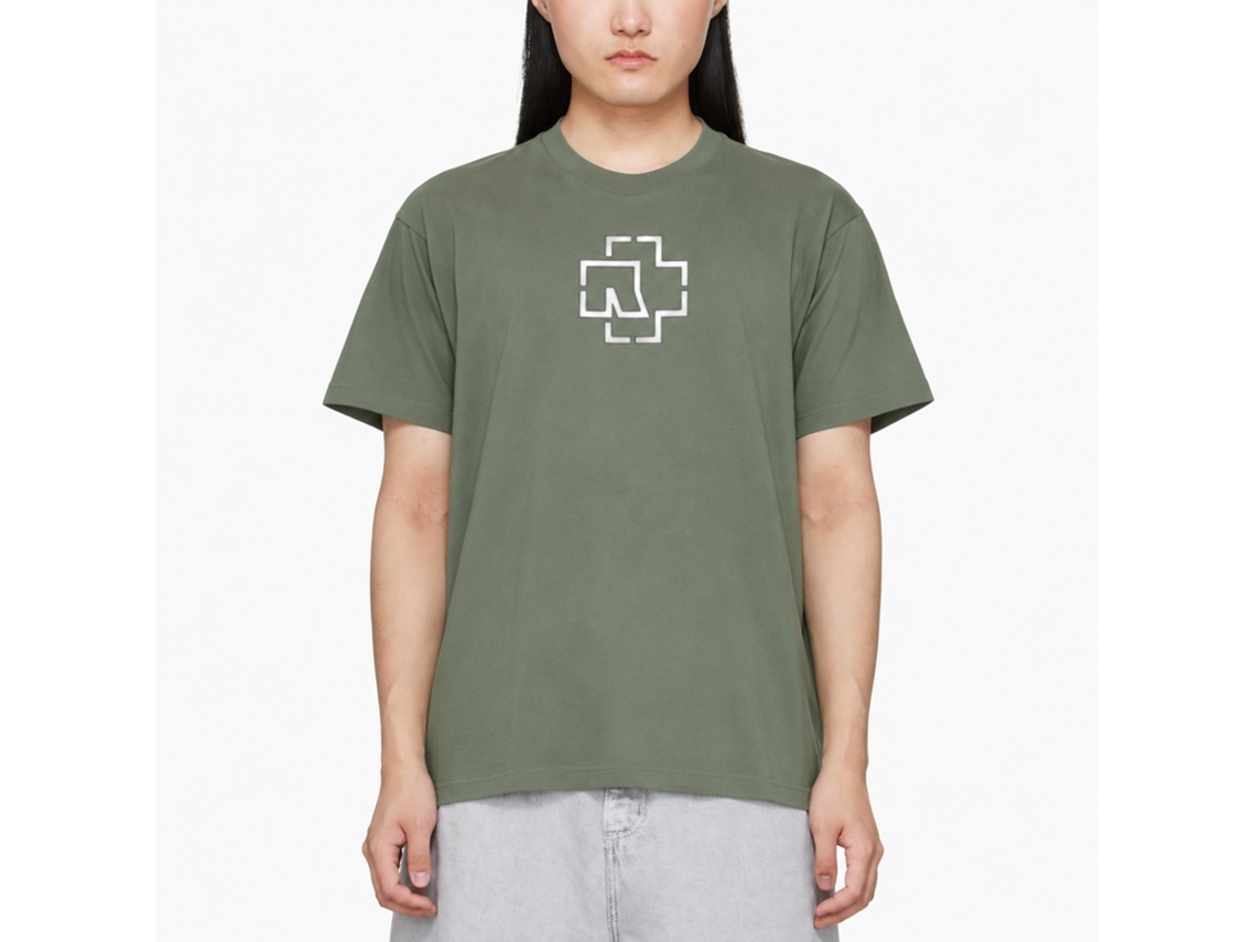 Rockinstone T-shirt Rammstein Band Logo *army Green* Size:xl