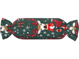 Almofada Cilíndrica de Natal Ideal para Apoio Pescoço e Costas, Perfeita Decorar a Casa 100 % Poliéster