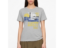 Rockinstone Jaws Movie Goin Swimming Heather Gray Adult T-shirt Size:m