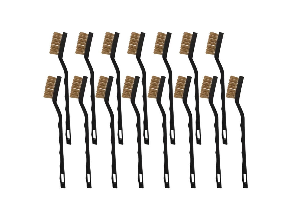 Conjunto De 15 Escovas Arame Latão, Ideais Para Remover Ferrugem E Poeira, Proporcionando Uma Limpeza Versátil E Durável