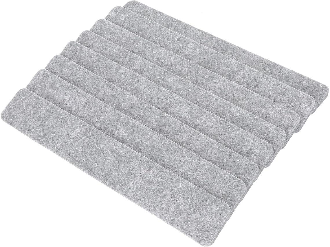 Heallily 8-tiras De Feltro Autoadesivas Para Quadro Avisos Com Tachinhas, Material Durável E Fácil De Usar, Ideal Para
