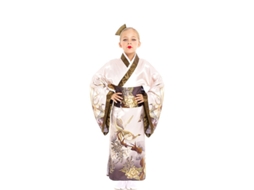 Fato de Menina PARTILANDIA Quimono Tradicional Japonês Cor Pastel (Tam.: 7-9 anos)