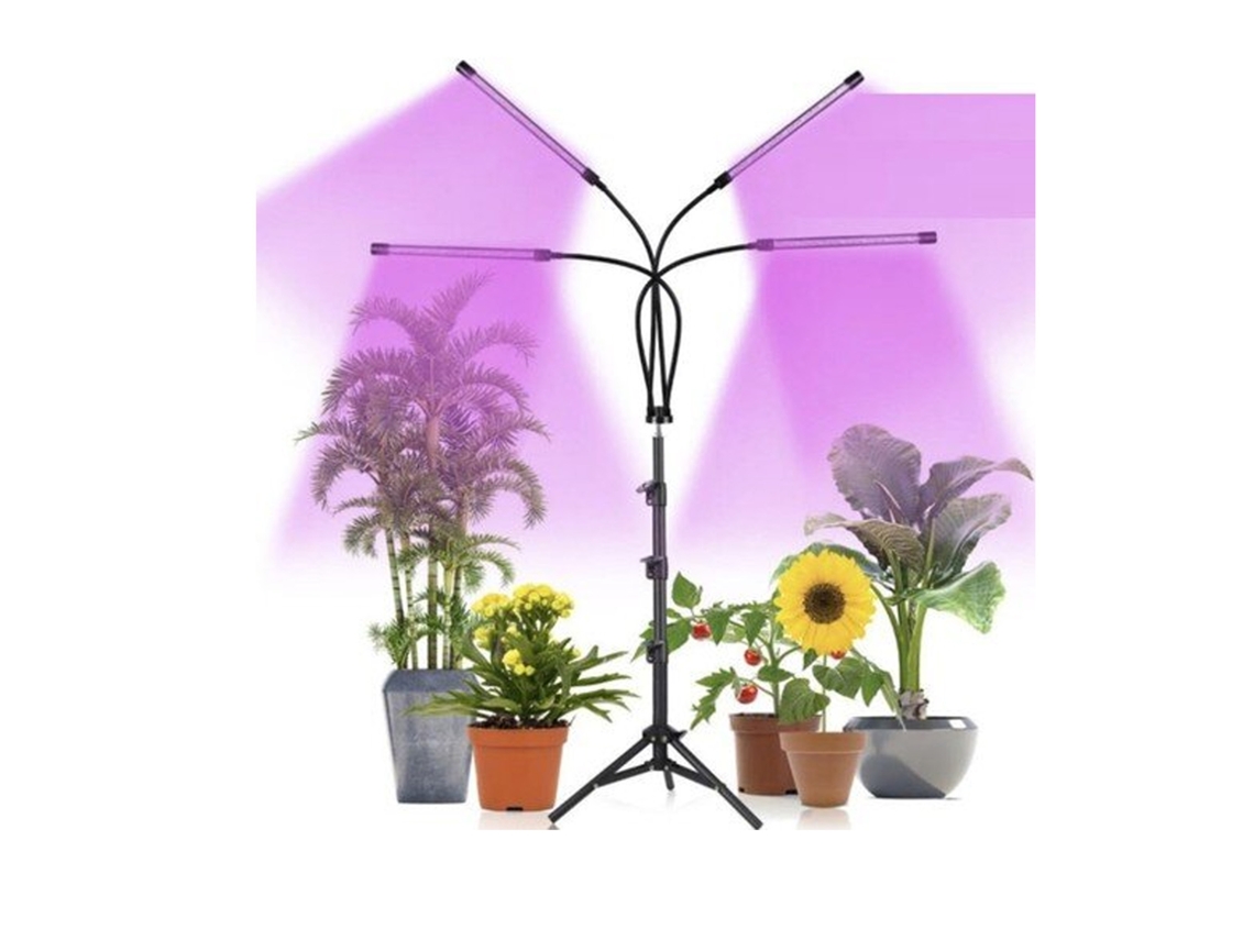 Luminária Led Para Plantas Com 4 Lâmpadas.
