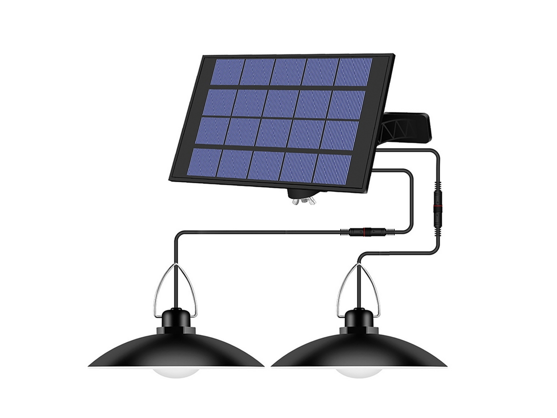 2026 lâmpada Pendente Solar com Painel Ajustável Sensor Auto On/off Resistente À Água Ip65 para Jardim Pátio Exterior/interior