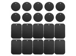 Kit Com 20 Suportes Magnéticos Para Celular Para Uso Em Veículos, Na Cor Preta.