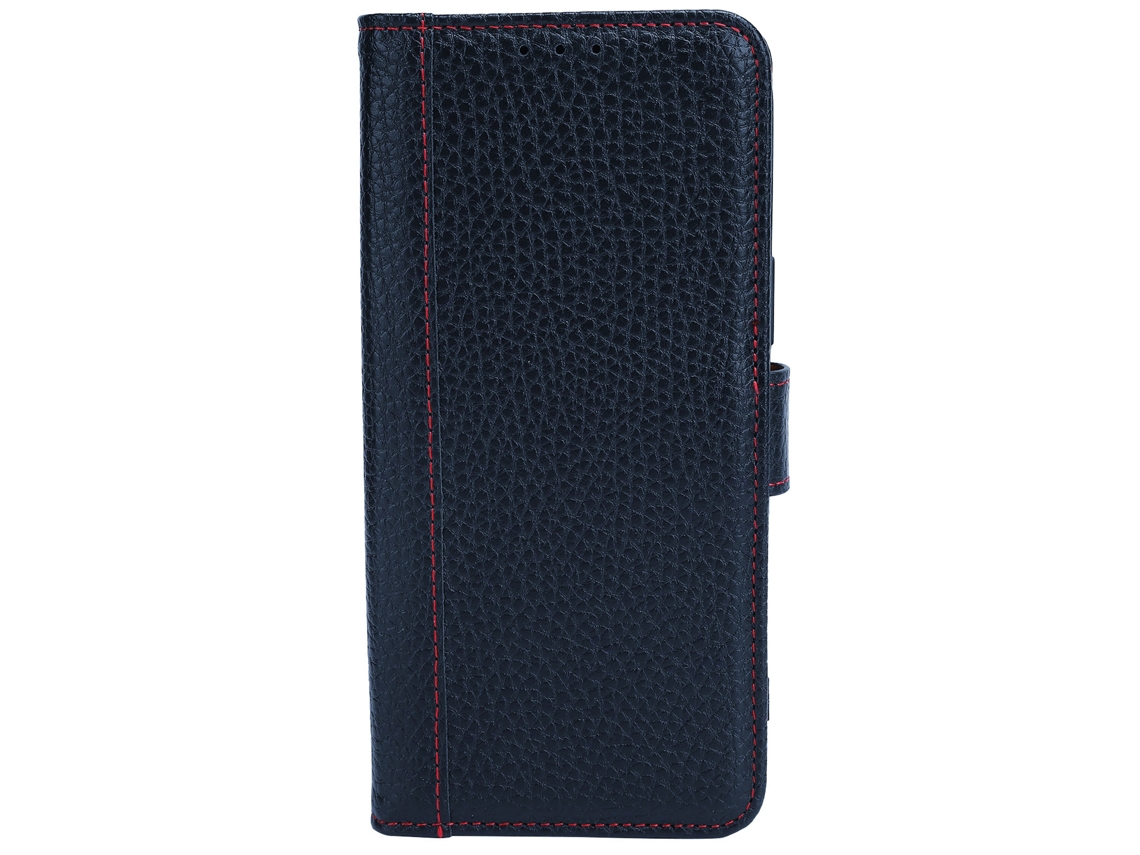 Funda de Cuero Integral Antichoque para Samsung S21 Fe Con Ranura para Tarjetas, Color Negro.