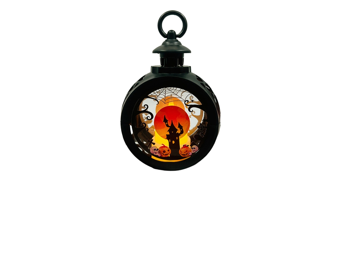 Laxiscreed Lanterna De Abóbora De Halloween Com Luz Portátil Para Crianças, Decoração Assustadora De Sala Assombrada