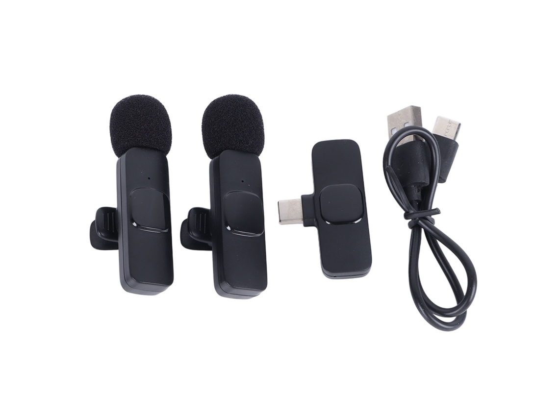 2026 micrófono Lavalier Inalámbrico Clip on, Micrófono Lapel para Grabación Y Vlog, Ideal para Móviles Y Cámaras