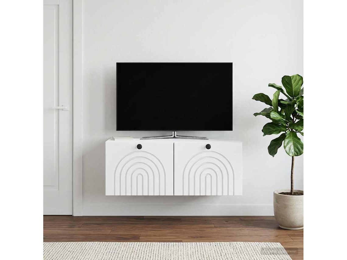 Vidaxl Gabinete De Tv De Parede Branco 78,5 X 41 X 30 Cm