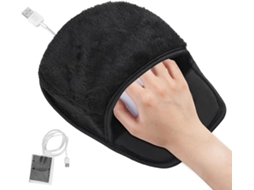 Mouse Pad Usb Aquecido Preto Para Inverno, Portátil Escritório