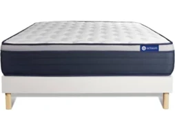 Conjunto de Estrado Branco + Colchão ACTISOM Actimemo Max (180x210 cm - Espuma Viscoelástica)