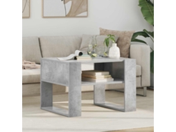 Vidaxl Mesa De Centro Cinzento 66 X 53 X 45 Cm Derivados De Madeira