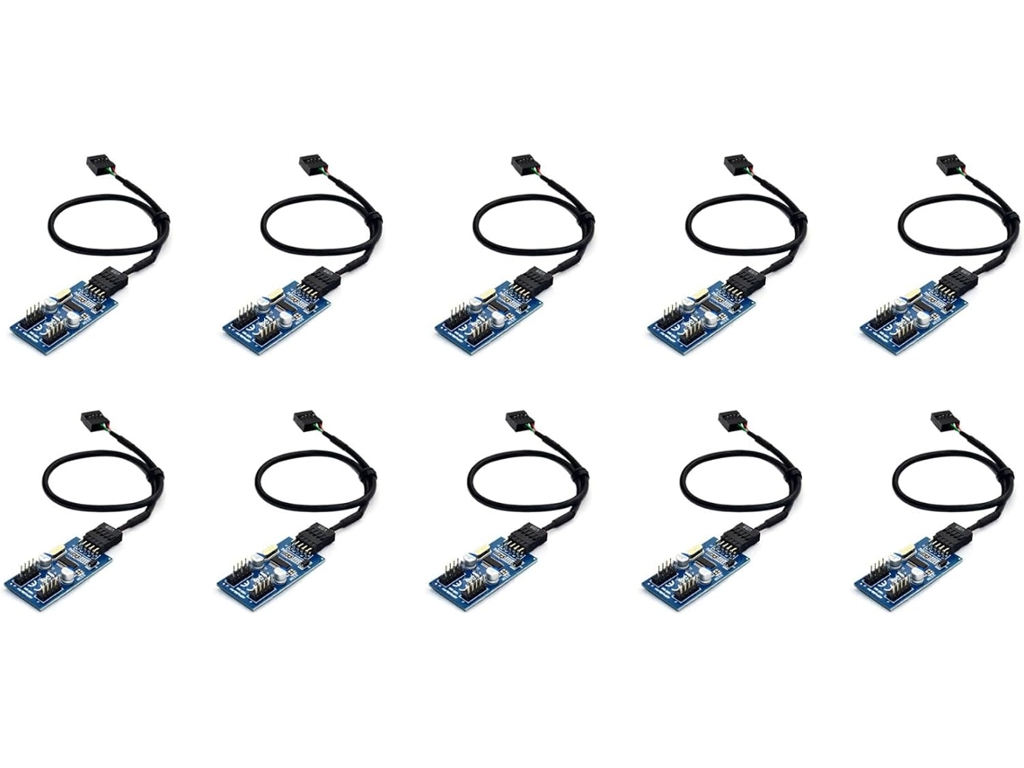 Cabo Extensor Usb Macho de 9 Pinos para 2/4 Pinos, Placa Hub de Mesa SFUSHOS
