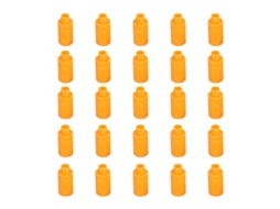 Silenciador De Escape Neumático Plástico Para Compresor Acoplable Naranja 25pcs Psl‑04
