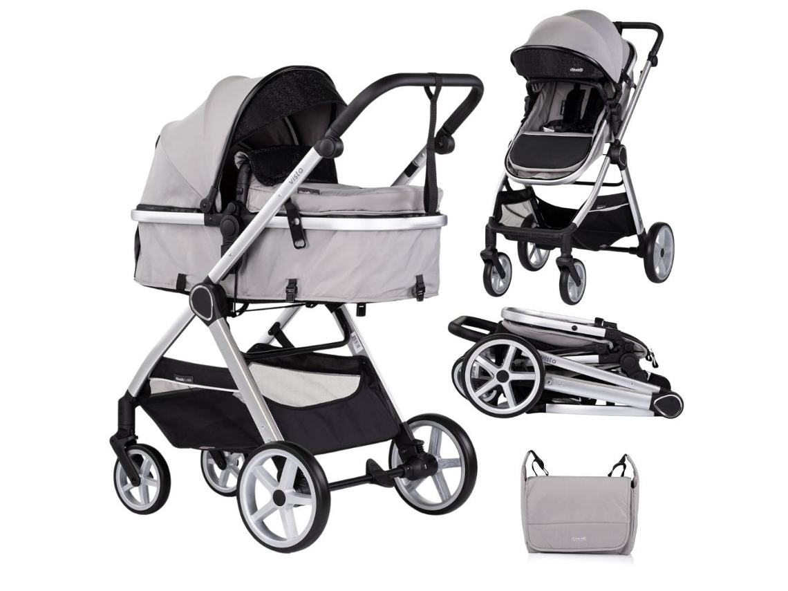 Carrinho De Bebé Duplo Convertível Vista De Chipolino Até 22 Kg - Cloud Grey