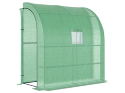 Estufa Alumínio 200x100x215cm 2 Portas Uv Verde VELTRIX