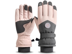 Luvas de Esqui com Tela Sensível Ao Toque para Homens e Mulheres, Neve Impermeáveis À Prova Vento. Robusto S/MARCA