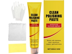 Limpador De Cromados, Creme De Limpeza 60g, Polimento Profundo De Metais Com Longa Duração