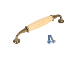 Puxador cerâmico Bege (com pequenos furos, distância entre furos de 128 mm, adequado para vários tipos de armários)