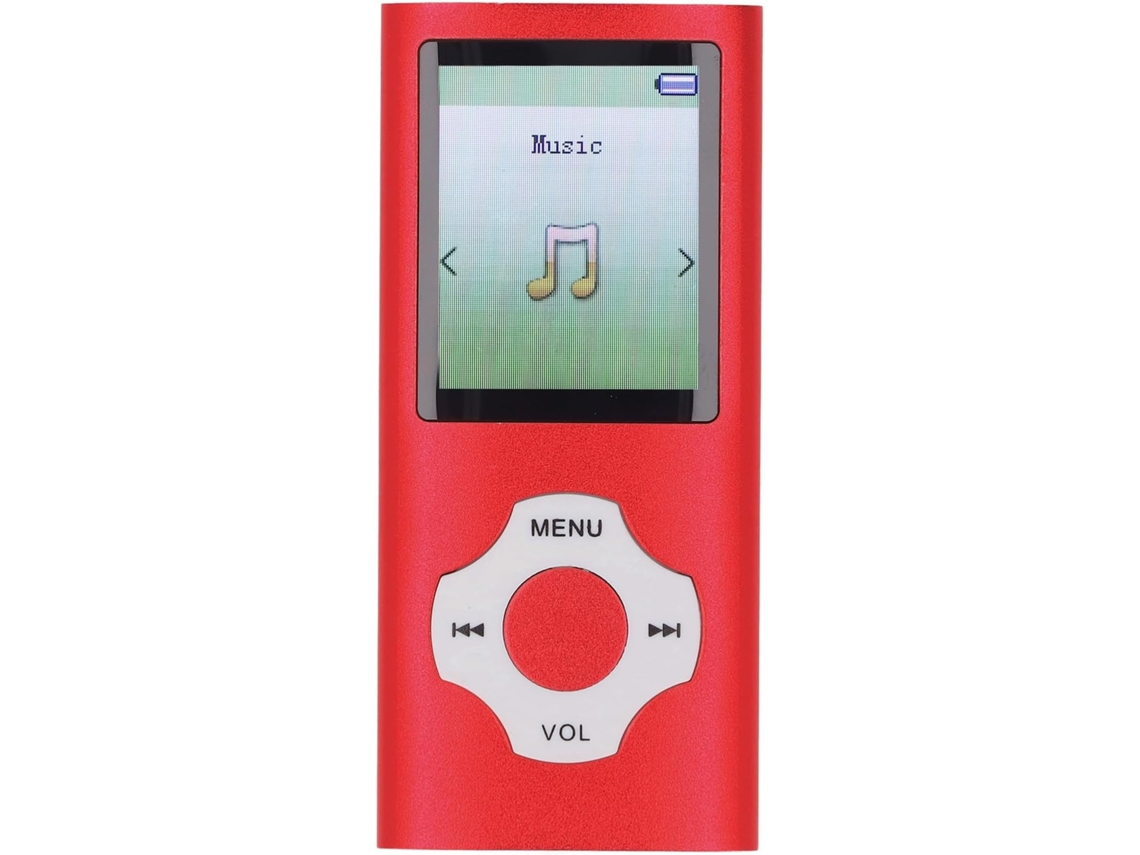 Reprodutor de MP3/MP4 de 128 GB, Bluetooth, tela de 1 polegada, portátil, 1 canal de cores, 8 entradas para fones de ouvido, redução de ruído.