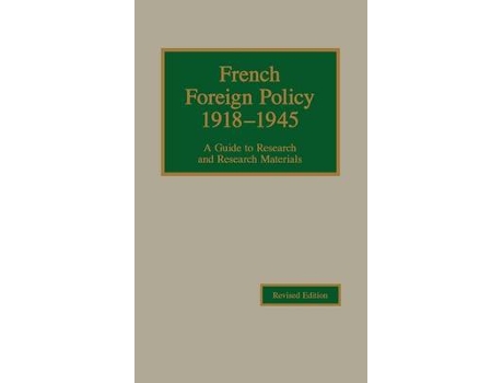Livro french foreign policy, 1918-1945 de robert young (inglês)