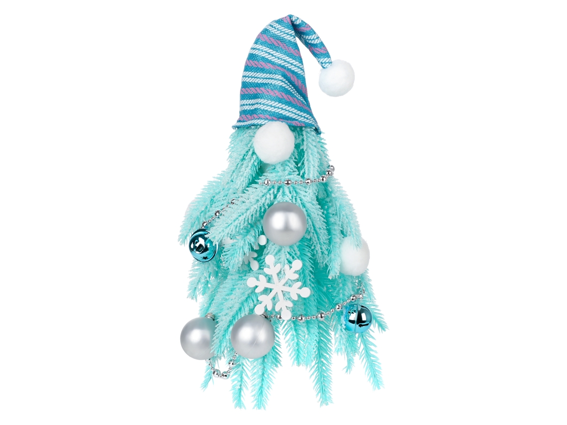 Laxiscreed Decoração De Natal Para Mesa Com Árvore E Floco De Neve Azul
