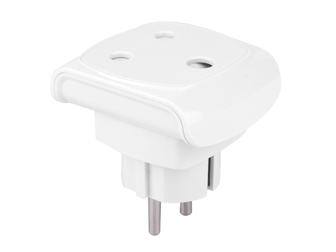 Adaptador De Plugue South Africa Para Eu Com Marca Laxiscreed, Compatível Para Viagens E Resistente Ao Fogo