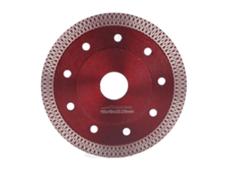 Hoja De Sierra Super Delgada Diamante Rojo Acero Aleado Manganeso 65 Para Granito Y Porcelana 4.5in