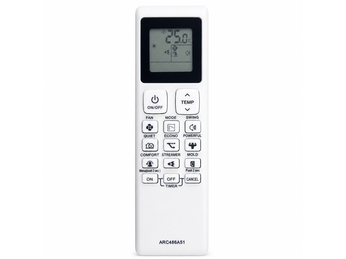 Comando À Distância Para Ar Condicionado Compatível Com Daikin Arc486a51