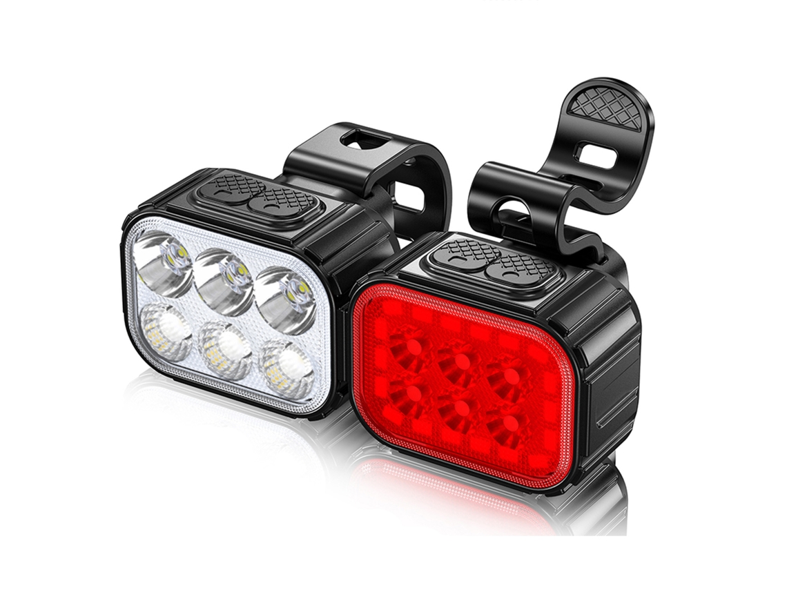Lanterna Bicicleta Led Recarregável, IPx65, Luz de Alerta Noturna para Ciclismo | S/MARCA