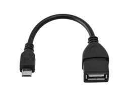 Mali cabo Adaptador Otg Micro Usb para Usb Fêmea com Interface V8 para Celular Android Mini