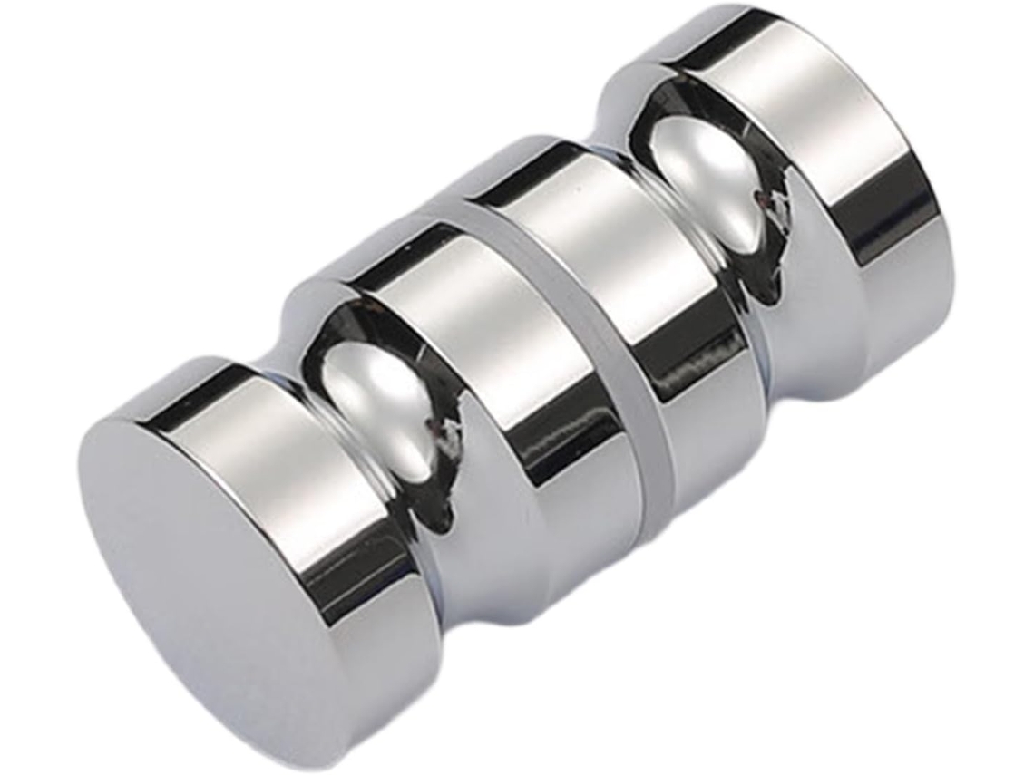 Puxador De Porta Alumínio Moderno Com Design Simples, 60mm, Para Cabines De Duche, Oferecendo Resistência À Ferrugem E