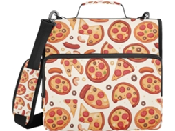 Organizador de Massa Pizza e Salsicha Com Alça, Sacos Diversos de 3,8cm, 3 selos, Portfólio, Organizador de Materiais