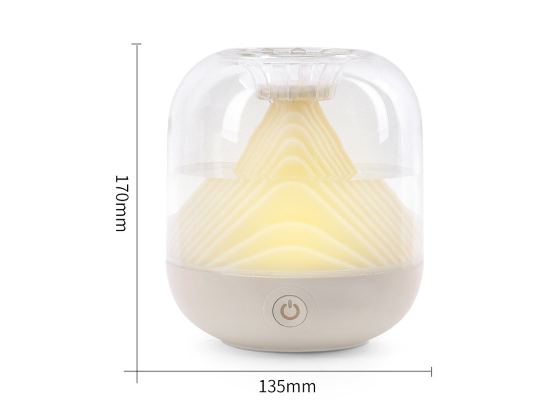 Difusor Aromaterapia 300ml com Luzes LED SILVER