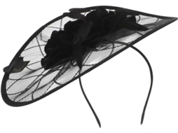 Tiara Feminina Com Penas E Tule - Acessório De Cabelo Elegante Para Bailes De Máscaras E Festas.