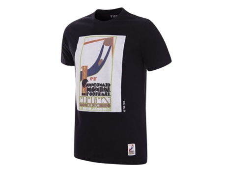 T-shirt Unissexo de Futebol COPA FOOTBALL (S - Algodão - Preto)