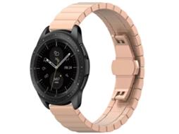 Pulseira De Aço Inoxidável Com Fecho Borboleta Para Galaxy Watch 46mm