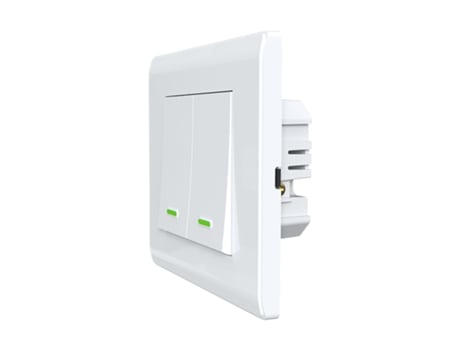 Interruptor Inteligente Wi Fi 2 Botões Alexa Branco Zbm4future Building Materials