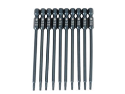 Kit 10 Bits de Parafusadeira Estrela T8 com Imã 1/4" S/MARCA