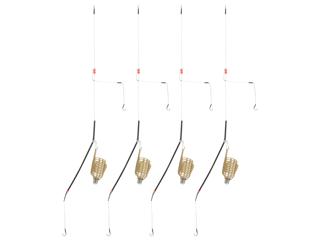 4pcs Cesta de Isca de Pesca Portátil 50g