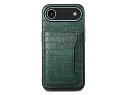 Capa Para Iphone 17 Air Com Textura De Crocodilo - Projetada Para Proteção Completa.